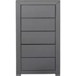 KARE Design Kommoden & Sideboards-Hochkommode Luxury Push 5 Schube Grau