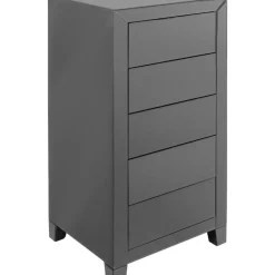 KARE Design Kommoden & Sideboards-Hochkommode Luxury Push 5 Schube Grau