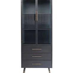 KARE Design Regale-Hochschrank La Gomera 2 Turen 3 Schube