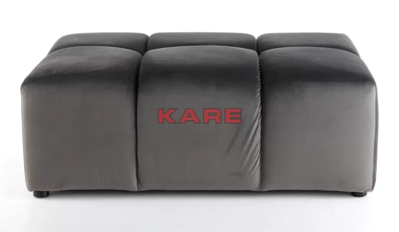 KARE Design Sitzbänke-Hocker Belami Velvet Grau 105X70Cm