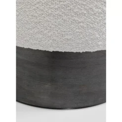 KARE Design Sitzbänke-Hocker Cherry Boucle Creme Smoke O35Cm