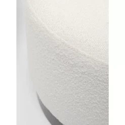 KARE Design Sitzbänke-Hocker Cherry Boucle Creme Smoke O55Cm