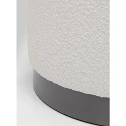 KARE Design Sitzbänke-Hocker Cherry Boucle Creme Smoke O55Cm