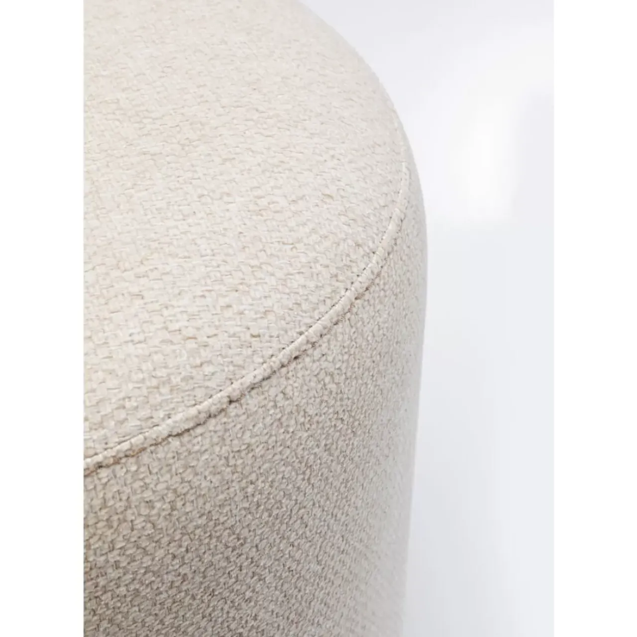 KARE Design Sitzbänke-Hocker Cherry Creme Black O36Cm