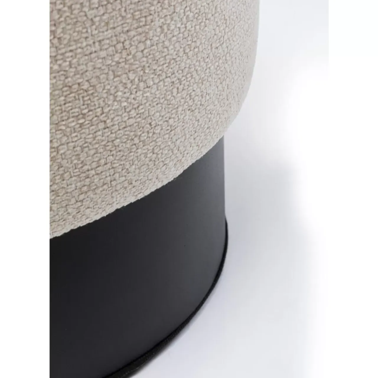 KARE Design Sitzbänke-Hocker Cherry Creme Black O36Cm