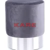 KARE Design Sitzbänke-Hocker Cherry Hellgrau Silver O35Cm