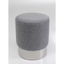 KARE Design Sitzbänke-Hocker Cherry Lina Grau Silver O35Cm