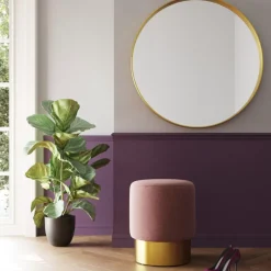 KARE Design Sitzbänke-Hocker Cherry Lina Rose Brass O35Cm