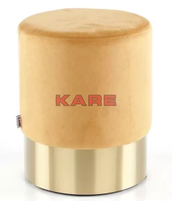 KARE Design Sitzbänke-Hocker Cherry Orange Brass O35Cm