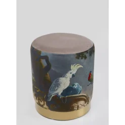 KARE Design Sitzbänke-Hocker Cherry Parrot Brass O32Cm