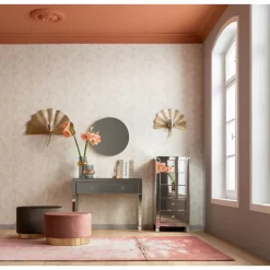 KARE Design Sitzbänke-Hocker Cherry Rose Brass O55Cm