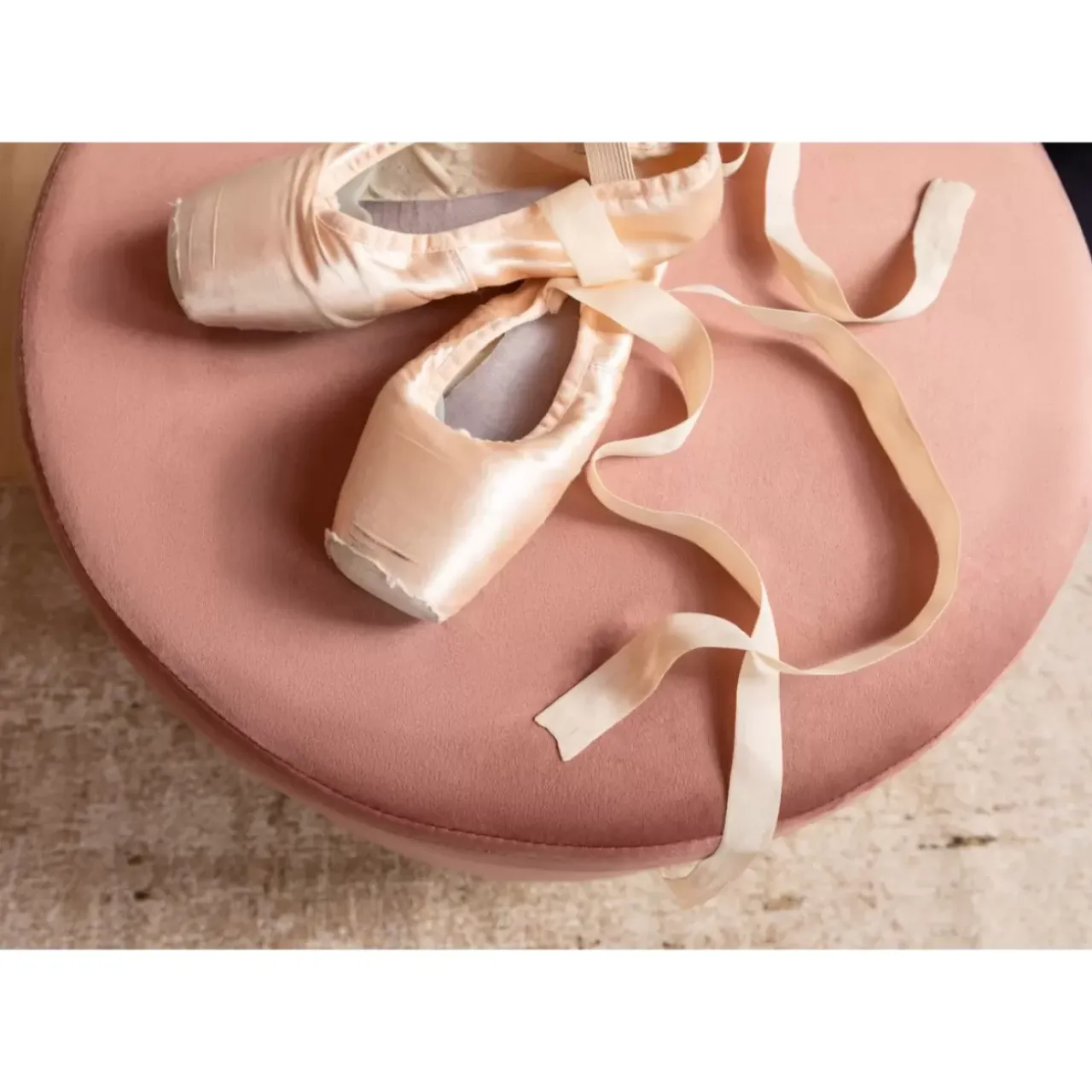 KARE Design Sitzbänke-Hocker Cherry Rose Brass O55Cm