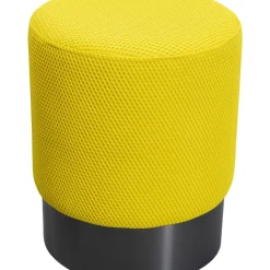 KARE Design Sitzbänke-Hocker Jody Gelb Mesh Schwarz O35Cm