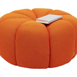 KARE Design Sitzbänke-Hocker Peppo Lounge Orange O80Cm