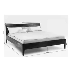 KARE Design Betten-Holzbett Brooklyn Walnut 180X200Cm