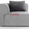 KARE Design Sofas & Couches-Infinity Ecke 100 Elements Grau Rechts