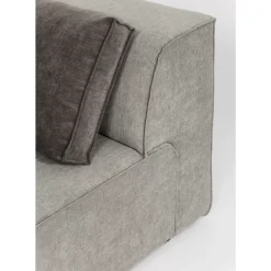KARE Design Sofas & Couches-Infinity Ecke 100 Elements Grau Rechts