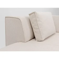 KARE Design Sofas & Couches-Infinity Ottomane Elements Creme Links 182Cm