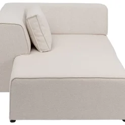 KARE Design Sofas & Couches-Infinity Ottomane Elements Creme Links 182Cm