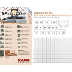 KARE Design Sofas & Couches-Infinity Ottomane Semi Elements Grau Links