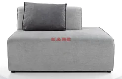 KARE Design Sofas & Couches-Infinity Ottomane Semi Elements Grau Rechts