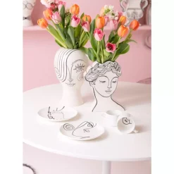 KARE Design Geschirr & Tischaccessoires-Kaffeetasse Viso Donna (2/Tlg.)