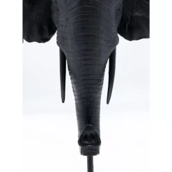 KARE Design Kerzenständer & Laternen-Kerzenständer Elephant Head Schwarz 49Cm