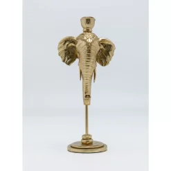KARE Design Kerzenständer & Laternen-Kerzenständer Elephant Head Gold 36Cm
