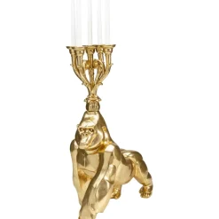 KARE Design Kerzenständer & Laternen-Kerzenständer Gorilla Gold