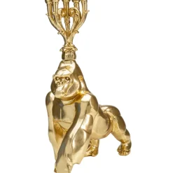 KARE Design Kerzenständer & Laternen-Kerzenständer Gorilla Gold