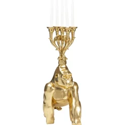 KARE Design Kerzenständer & Laternen-Kerzenständer Gorilla Gold