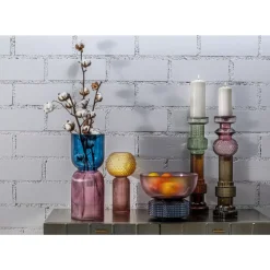 KARE Design Kerzenständer & Laternen-Kerzenständer Marvelous Duo Grun Braun 49Cm