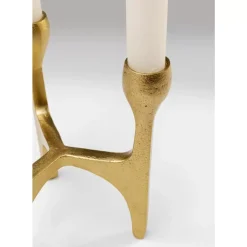 KARE Design Kerzenständer & Laternen-Kerzenständer Stacky Gold 15Cm