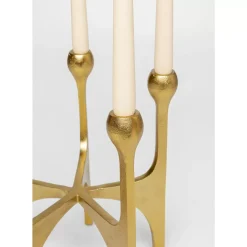 KARE Design Kerzenständer & Laternen-Kerzenständer Stacky Gold 31Cm
