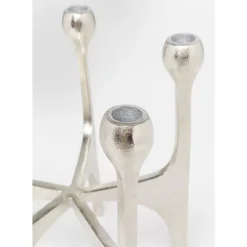 KARE Design Kerzenständer & Laternen-Kerzenständer Stacky Silber 31Cm