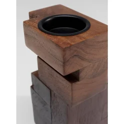 KARE Design Kerzenständer & Laternen-Kerzenständer Wood Tetris 31Cm