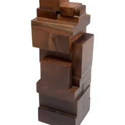 KARE Design Kerzenständer & Laternen-Kerzenständer Wood Tetris 31Cm