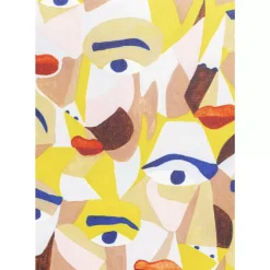KARE Design Kissen-Kissen Artistic Faces 45X45Cm