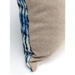 KARE Design Kissen-Kissen Desna Patchwork Blau 60X35Cm