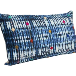 KARE Design Kissen-Kissen Desna Patchwork Blau 60X35Cm