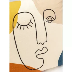 KARE Design Kissen-Kissen Face Art Multi 50X50Cm
