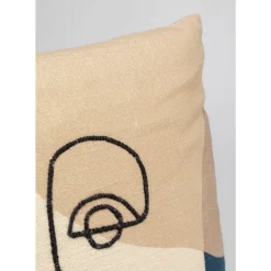 KARE Design Kissen-Kissen Face Art Multi 50X50Cm