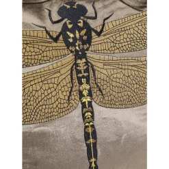 KARE Design Kissen-Kissen Glitter Dragonfly Braun 40X40Cm
