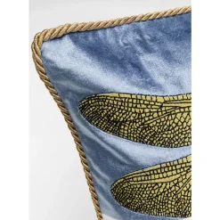 KARE Design Kissen-Kissen Glitter Dragonfly Weis 50X30Cm