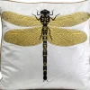 KARE Design Kissen-Kissen Glitter Dragonfly Weis 40X40Cm