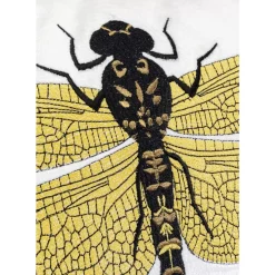 KARE Design Kissen-Kissen Glitter Dragonfly Weis 40X40Cm