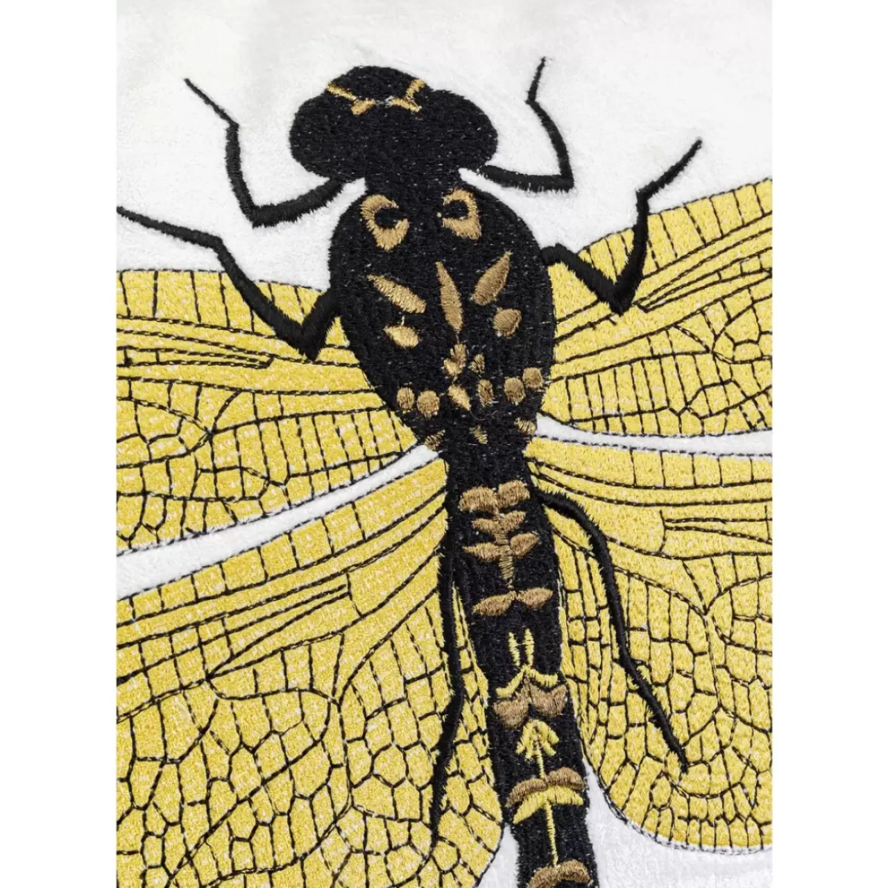 KARE Design Kissen-Kissen Glitter Dragonfly Weis 40X40Cm