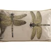 KARE Design Kissen-Kissen Glitter Dragonfly Braun 50X30Cm