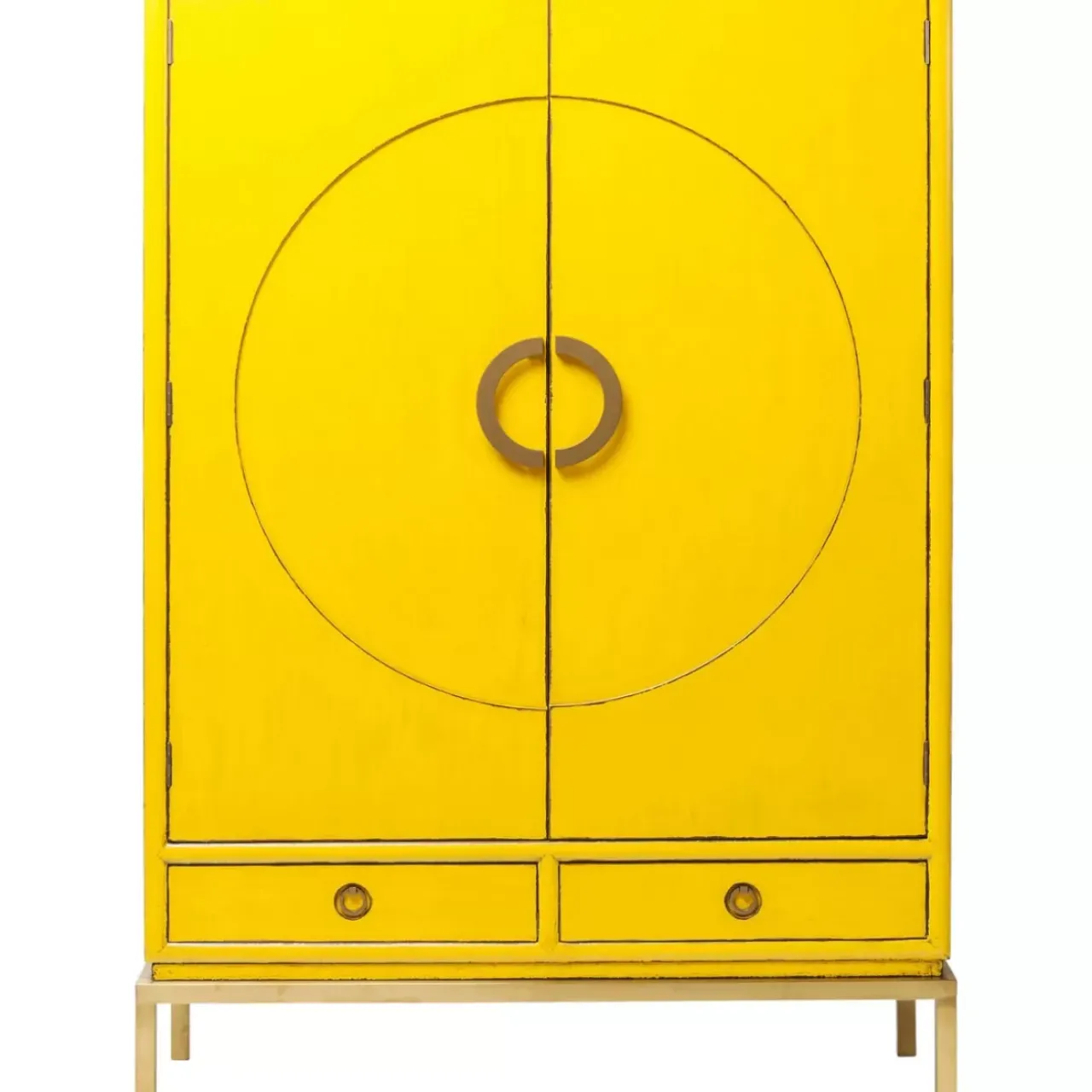 KARE Design Regale-Kleiderschrank Disk Yellow