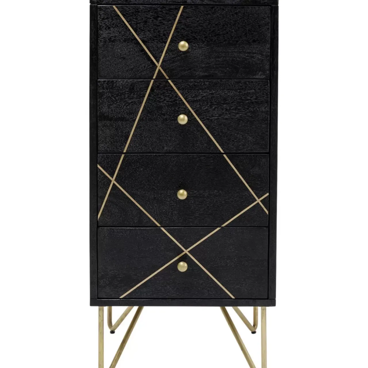 KARE Design Kommoden & Sideboards-Kommode Gold Vein 4 Schube 40X88Cm